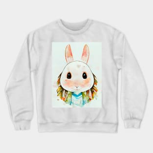 Bunny Lover Cute Rabbit Portrait Crewneck Sweatshirt